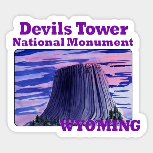 Devils Tower National Monument, Wyoming Sticker